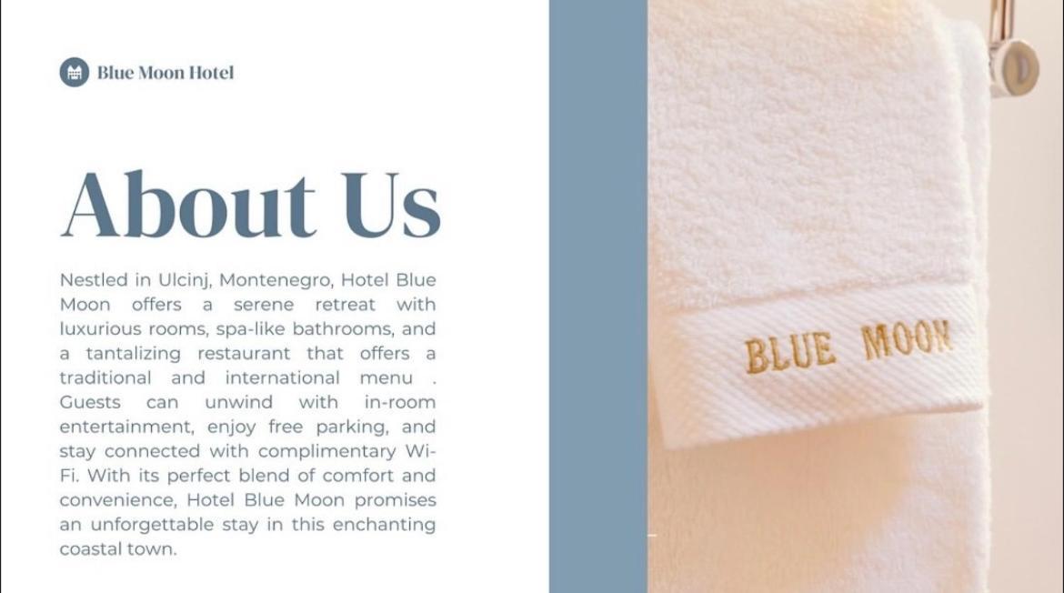 Hotel Blue Moon Улцин Екстериор снимка